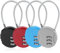 Flintronic Luggage Locks, 4Packs Combination Padlocks, 3-Digit Security Suitcase Locks, Luggage Code Locks with Flexible Cable for Travel Baggage Suitcases Backpack(Black+Red+Silver+Blue)