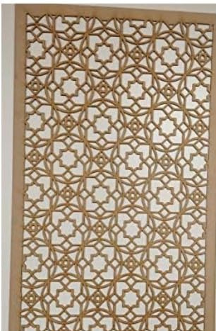 Panneau décoratif en panneau MDF découpé au laser en maille de 3 mm d'épaisseur pour cache-radiateurs, cloisons et armoires de fabrication maison (différentes tailles) Motif marocain (M4) fabriqué au