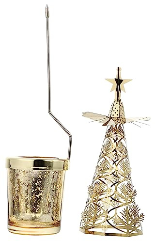 ULTECHNOVO Candelabro De Árbol De Navidad Creativo Decoración De Mesa Navideña Candelabro De Navidad para Escritorio Soporte para Velas