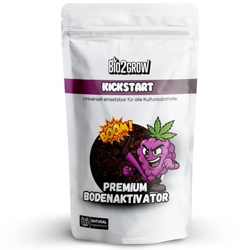 Bio2Grow Kickstart 2,5 kg — Ger genomtänkt jord tillbaka till livet — organiskt gödselmedel och marktillator med bakterier — för jord och kokos — inomhus och utomhus