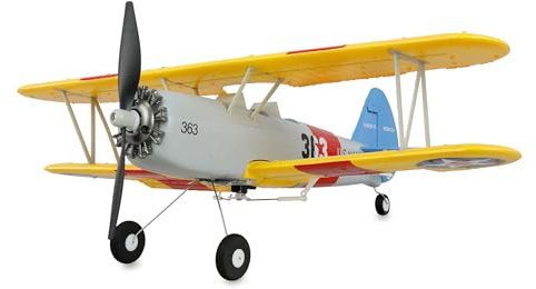 Amewi AMXFlight N2S-2 Stearman 360mm 6G/3D 6-Kanal RTF ferngesteuert Flugzeug RC, Gelb