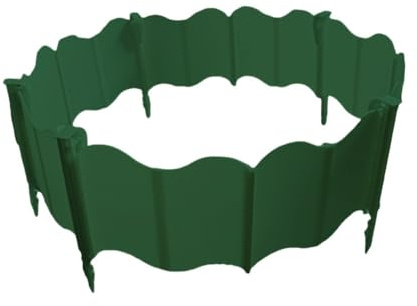 Lawnoval Juego de 20 piezas con clavos de tierra para bordes de jardín, bordes de paisaje, césped y macizos de flores, para negro, blanco, verde, rojo, 20 verdes + 10 clavos