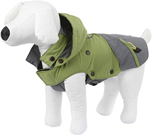 Kerbl Pet 81410 Outdoor Hundemantel Vancouver, 50 cm, grün/grau