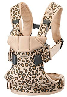 BabyBjörn Baby Carrier One, Cotton, Beige/Leopard