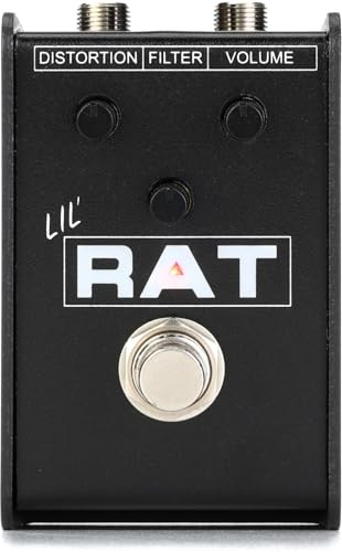 Pro-10 Proco Lil Rat Mini Guitar Distortion Effects Pedal, Black