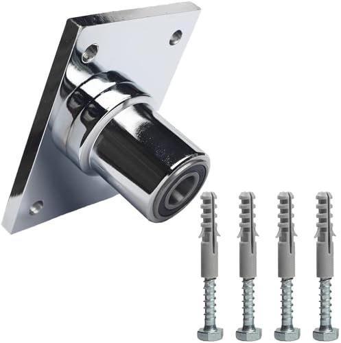 PRIOR FITNESS Pole Dance Fixed Plate for Home - Safer, More Stable Ceiling Installation Accessory, Perforated Top Plate for Assured Performance