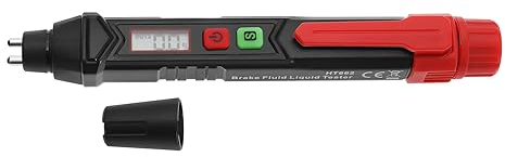 EMSea Bremsflüssigkeits-Flüssigkeitstester mit Bedienungsanleitung Bremsflüssigkeitstesterstift Kfz-Bremsflüssigkeitstester DOT3 DOT4 DOT5.1 Autozubehör