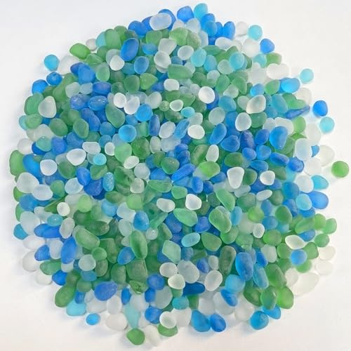 Pierres colorées en verre de 0,4 kg pour décoration d'aquarium, gravier, perles en verre, galets, sable, remplissage de vase, décoration d'aquarium