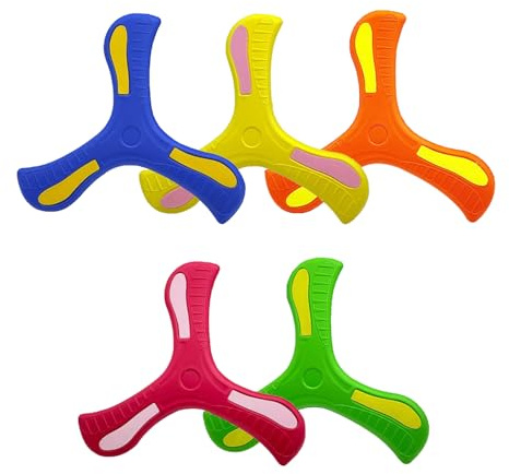 5 Pieza Bumerán, Boomerang para Niños, Frisbee Suave de Tres Hojas, Juguetes Boomerang, Juguetes para Niños, Juguetes Al Aire Libre, Juegos Interactivos Entre Padres E Hijos