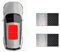 Parasoles De Coche Parasol Techo Corredizo para Toyota para Highlander para Crown para Kluger 2022 2023, Protección Térmica para Techo Panorámico De Coche, Parasol Anti-UV(Negro Plata)