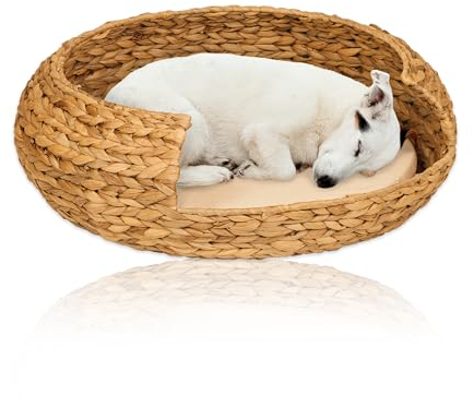 Lycce Hundebett Katzenbett Opal Wasserhyazinthe Natur Gr. 2 (Ø 56 cm)