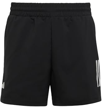 Adidas Garçon Club Tennis 3-Stripes Shorts, Black, 11-12 Years
