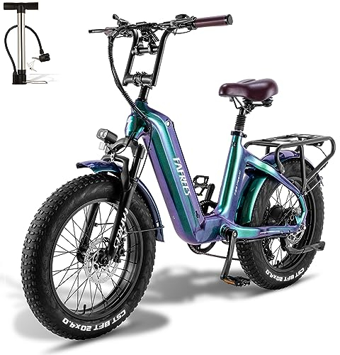 Fafrees [ OFFIZIELL F20 Master 48V/22,5AH/1080Wh Akku E-Bike Damen 20 Zoll, E Mountainbike Herren 60N.m Ebike MTB, Elektrofahrrad Hydraulische Scheibenbremsen, Fatbike für 165-200CM 150kg
