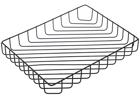 BSTKEY Schreibtischablage aus Metall, A4, Briefgröße, dekorativer Schreibtisch-Organizer für A4-Papiere, Aktenhalter, Zeitschriften, Korb für Zuhause, Bürobedarf (schwarz)