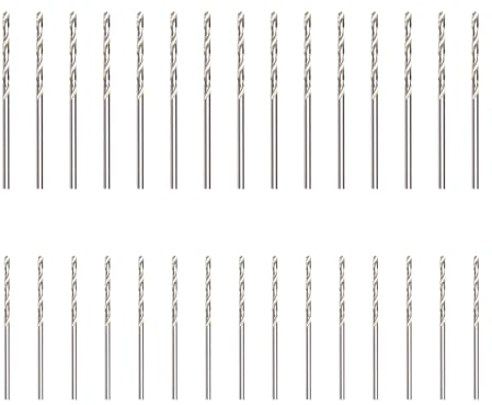 UTMACH 30 Piezas Brocas helicoidales HSS 1.5mm 1mm Mini Brocas HSS para Taladro Broca Helicoidal de Vástago Taladro Helicoidal Acero Alta Velocidad para Metal, Acero Inoxidable, Madera