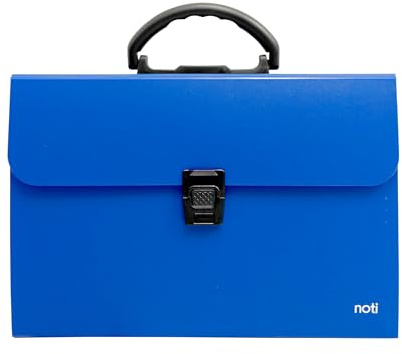 NOTI Expanding File Organiser, 19 Pocket, Foolscap, Blue