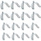 APOMOONS Goupille pliante forme D, 16 pièces goupille de verrouillage 4.5mm x 40mm et 6mmx45mm, goupille fendue goupille pliante acier carbone pour remorque, entretien de pelouse