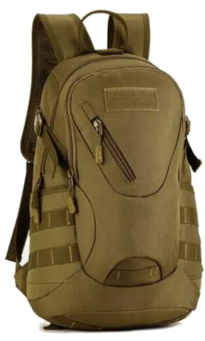 VKINGBOR 20L Tactique militaire Sac à dos Épaules Système Molle Sac à dos Randonnée camping voyage Polyvalent Loisirs Grande capacité Boîte à outils(Khaki)