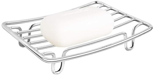 Porte-Savon de Salle de Bains,Support Autodrainant pour Savon | Grille Drainante en Acier Inoxydable pour Éponge Lavage Évier Maison Salle de Bains Voyage Baignoire Domicile