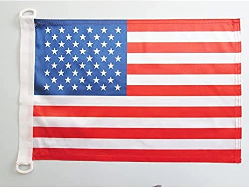 AZ FLAG Pavillon Nautique Etats-Unis 45x30cm - Drapeau de Bateau américain - USA 30 x 45 cm