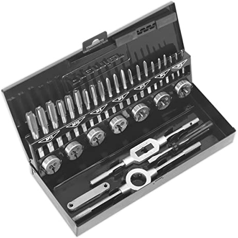 Sealey Ak3015Hss Tap & Die Set 32Pc Split Dies Hss 4341 - Metric