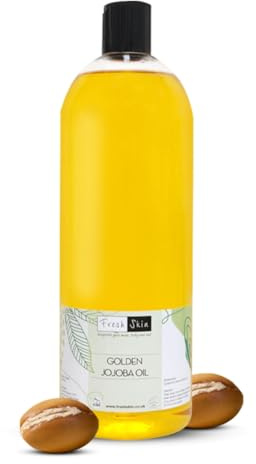 Freshskin Beauty LTD Golden Jojoba Oil - 500ml - 100% Pure & Natural - Unrefined, Cold Pressed & Vegan Friendly