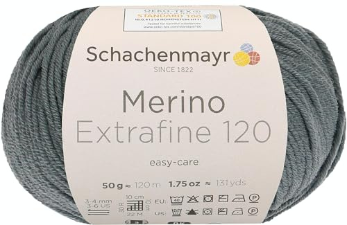 Schachenmayr Merino Extrafine 120, 9807552-00162, Farbe: Gob Blau, Handstrickgarne
