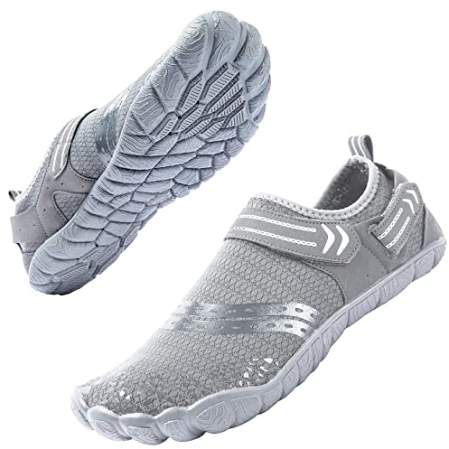 Josaywin Scarpe da Immersione Scarpe da Acqua Uomo Scarpe Estive da Passeggio Asciugatura Rapida Traspirante Antiscivolo Rete Scarpe da Trekking per Bagno Spiaggia Mare 48EU