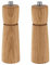 Zassenhaus Mühlenset KIEL Eichenholz 18 cm | Geschenkset | Pfeffermühle & Salzmühle| mit stufenlos verstellbarem Keramikmahlwerk | befüllte Gewürzmühlen| | Ø 5,5 cm, H: 18 cm