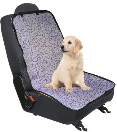 Fayemint Imperméable Housse Siège Chien, Housse de Siège pour Chien, Housse Siège D'auto Avant de Chien, Applicable Toute L'année, pour Tous Les Types de Véhicules (Violet)