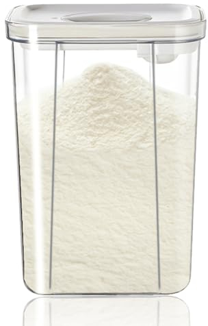 Asfrode Milchpulver Portionierer Baby, 2.8L Milchpulver Box, Milchpulver-Aufbewahrungsbox für Getreide, Milchpulver Portionierer zur Aufbewahrung von Baby Milchpulver, Obst und Lebensmitteln