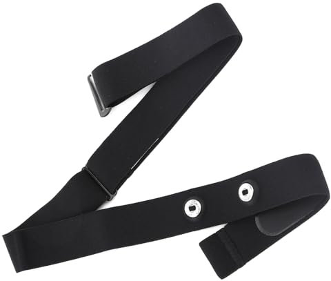 Heart Rate Monitor Chest Replacement Strap, Adjustable Elastic HR Sensor Belt Run Cycling Sport Chest Mount Soft Bands compatible with Garmin Polar Powrlabs Wahoo CooSpo, Buckle Distance 1.77