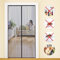 MYCARBON Moustiquaire Porte Fenêtre Magnétique 120x230cm Maille Ultra Fine Moustiquaire Fenêtre Aimantée Rideau Anti Mouche Anti Insectes de Porte Installation Sans Perçage avec Ruban Adhésif, Noir