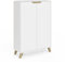 IDMarket - Meuble de Rangement 2 Portes Helsinki scandinave Blanc