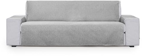 Eysa Genna salvasofa o Funda de sofá práctica Antimanchas 3 plazas Color Gris Claro