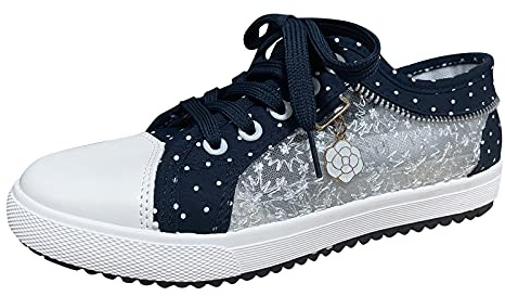 Générique Chaussures Décontractées Femmes Dentelle Florale Mode Motif Creux Tendance Décor Bout Pointu Respirant Souple