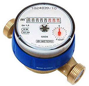 Sconosciuto Contador para Agua fría 30° 15 mm-1/2 110L, Multicolor, Diam. 15-1/2 L.110