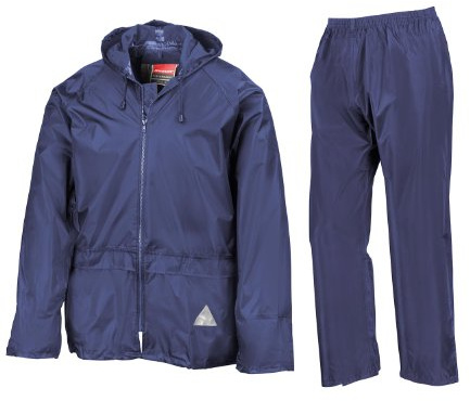 Result Heavyweight Waterproof Jacket & Trouser Set Impermeable, Azul (Royal), XX-Large para Hombre