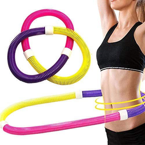 huihuijia Hoola Hoop FüR Training Fitness Reifen Weicher Feder-Hula-Hoop FüR Kinder Erwachsene AnfäNgermit Gymnastikreifen Zum Abnehmen, Fitness, Massage