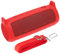 co2CREA Housse en Silicone Compatible Speaker Case pour JBL Flip 6 Enceinte Bluetooth Portable.Comprendre Mousqueton à Crochet +Bandoulière +Silicone(Haut-Parleur Non Inclus) (Rouge)