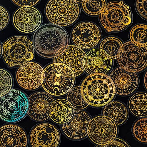 Toctax 180 Stück Scrapbooking Aufkleber, Vintage Scrapbook Stickers, DIY Scrapbook Zubehör, Dekorative Laser-Aufkleber für Scrapbook, Tagebuch, Fotoalbum, HandyhüLle, Kalender, Notizbuch, Laptops