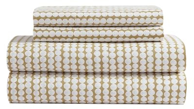 MARIMEKKO - King lakan, sängkläder i ekologisk bomull, lyxigt mjuk och smidig heminredning, GOTS-certifierad (Pikku Rasymatto beige, kung)