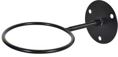Supporti da Parete per Pallacanestro, Supporto per Pallone da Calcio, Supporto della Parete Mensola di Stoccaggio da Pallacanestro con Viti, Porta Palloni da Muro Metallo per Pallavolo, Rugby (Nero)