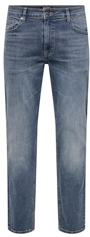 Only & Sons Slim fit Jeans ONSWEFT Mid Waist Regular Fit Jeans Special Blue Grey Denim 34 32 Special Blue Grey Denim