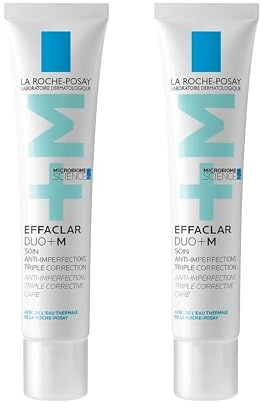 La Roche-Posay Effaclar Duo (+M) 40 ml - [Confezione da 2] | Trattamento Tripla Correzione Anti-Imperfezioni per Pelli Grasse a Tendenza Acneica, Effetto Anti-Ricomparsa