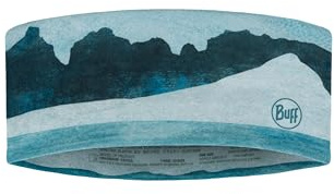 BUFF®| Fascia CoolNet UV® Wide Confortevole, Protezione UPF 50, Sport, Elastico, Materiale riciclato, Alta qualità, Taglia unica Azzurro chiaro