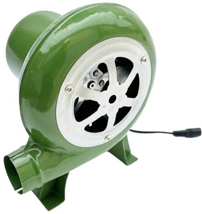 Souffleur de forge électrique - Ventilateur électrique de pompe à air centrifuge stable 12 V,Souffleur de forge robuste, souffleur électrique à double usage AC et DC pour véhicules, Barbecue extérieur