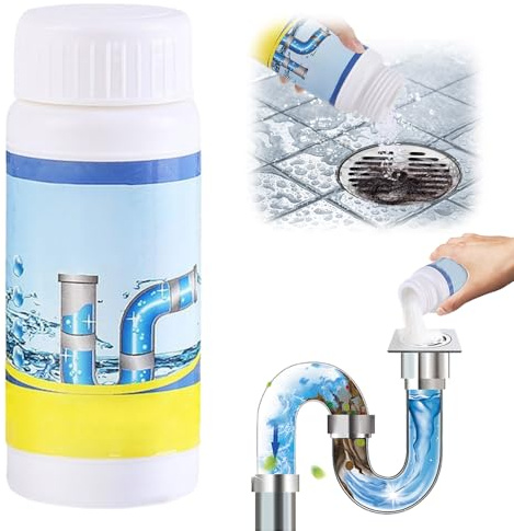 Fuerte Desatascador Tuberias Profesional, 2025 Nuevo Desatascador Fregadero Desodorante Antical Productos de Limpieza Adecuado para Lavabos Alcantarillas Inodoros Baños (1PCS)