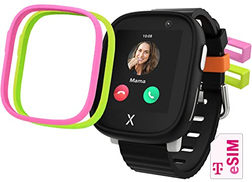 Deutsche Telekom Xplora X6 Play - Reloj inteligente para niños, con rastreador GPS y botón SOS, incluye accesorios para mezclar y combinar, reloj infantil con cámara y podómetro, reloj de teléfono con