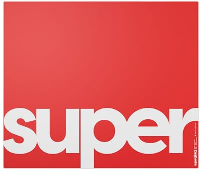 Pulsar Gaming Gears Superglide Pad v3 Type-S – Alumino-Silicate Glass Gaming Mouse Pad, Soft R-Edge, Anti-Slip Silicone Base 490mmx420mm (XL, Red)